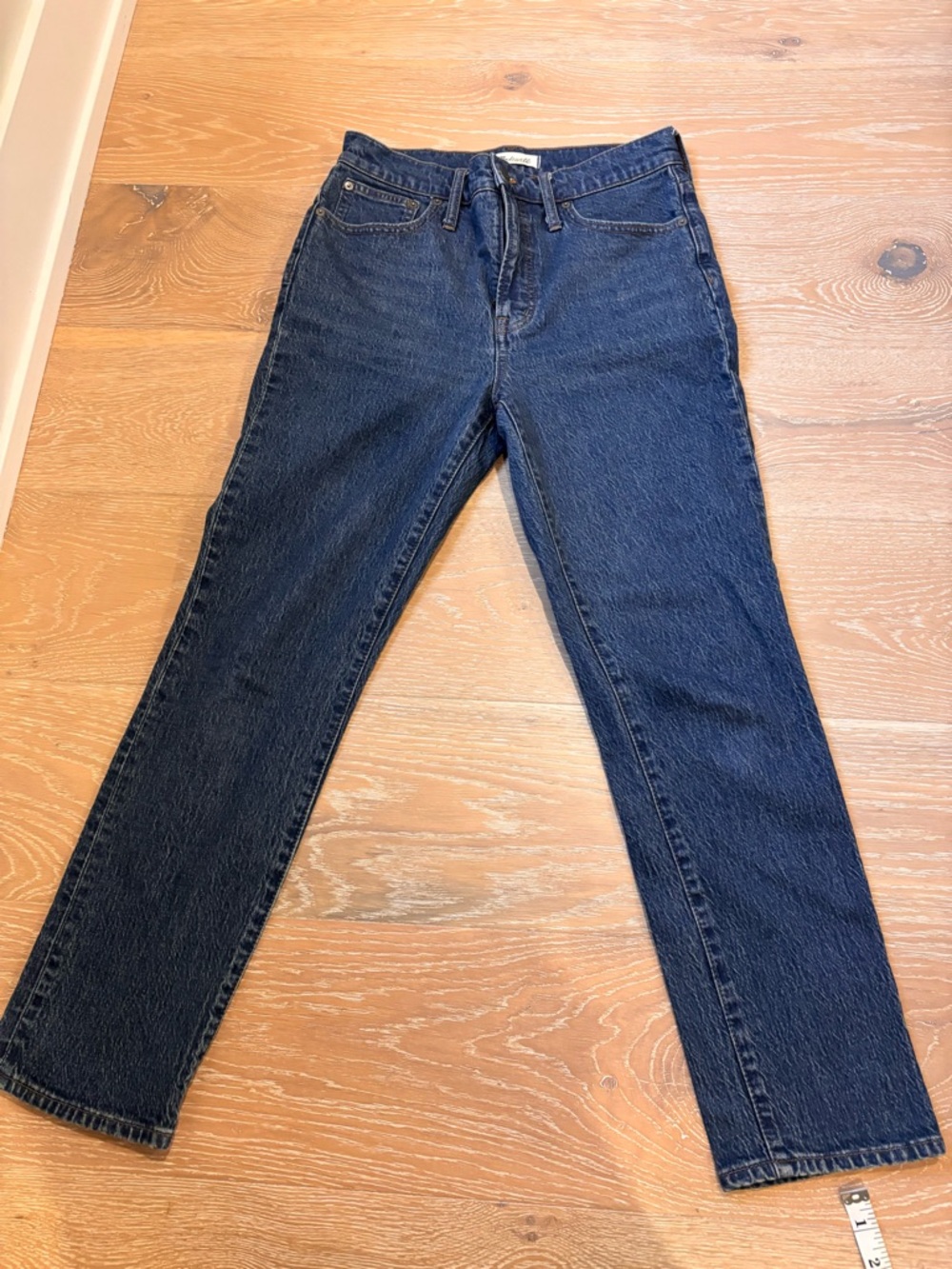Madewell High-Rise Straight Jeans - Dark Indigo
